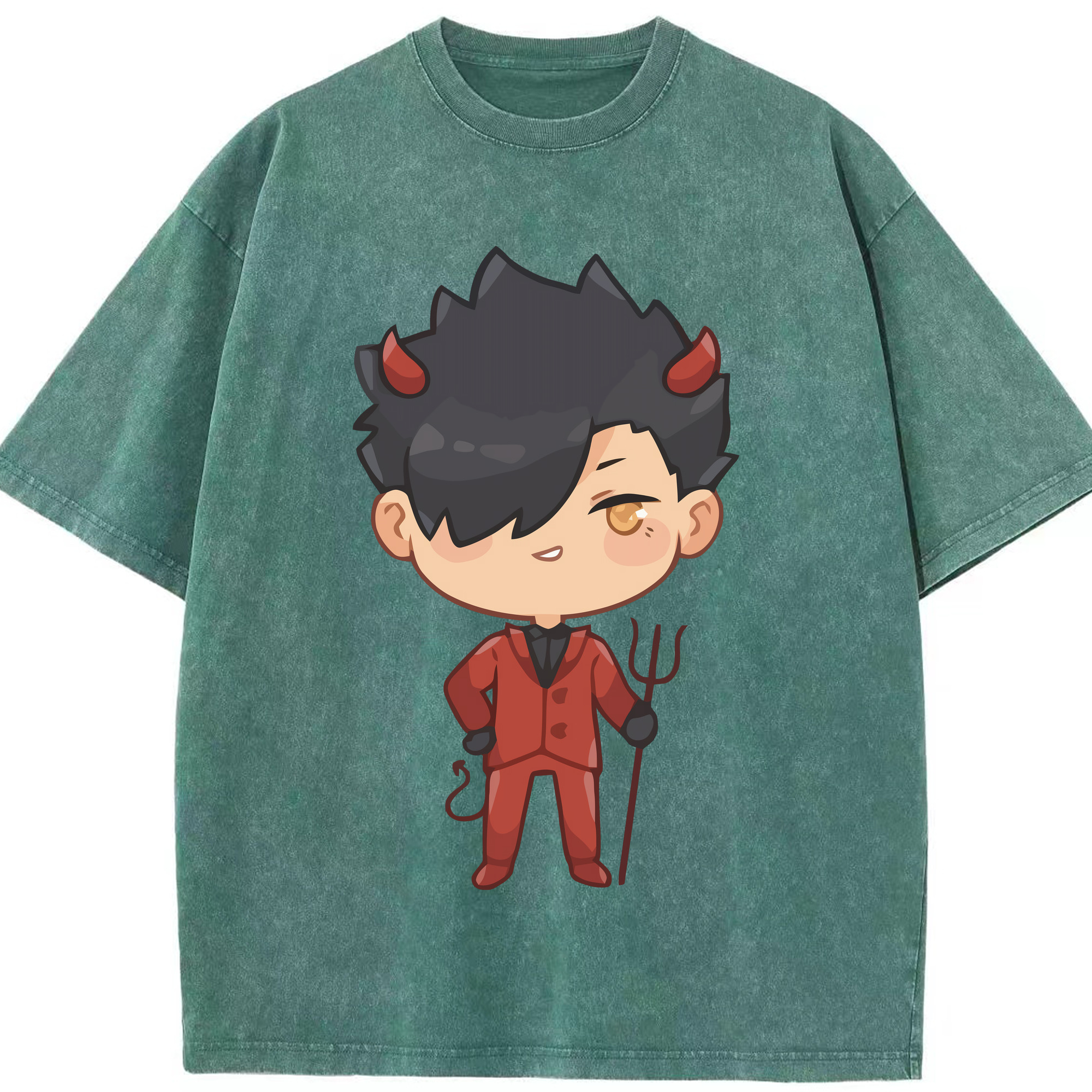 （画像用） ハイキュー!! Haikyu!! 綿100% ヴィンテージ風 半袖Tシャツ（フロントプリント）
